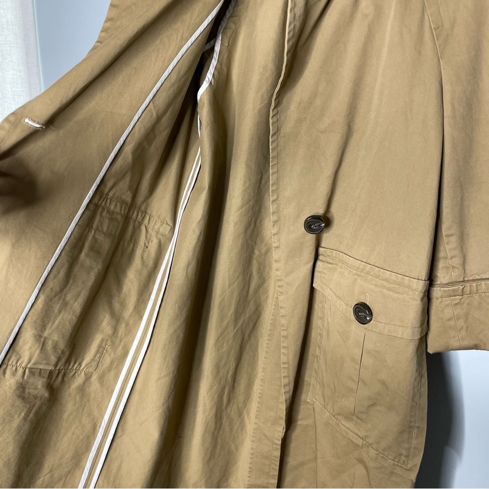 Theory Tan Trench Coat - Picture 4 of 6